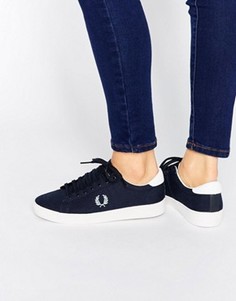 Темно-синие парусиновые кроссовки Fred Perry Spencer - Темно-синий