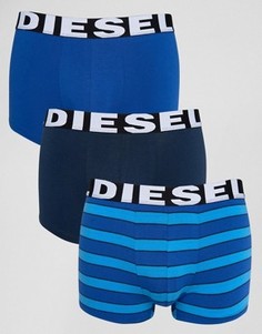 Набор из 3 боксеров-брифов (в полоску/синие) Diesel - Синий