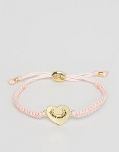 Браслет дружбы с сердцем Juicy Couture - Розовый