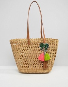 Пляжная сумка-тоут с подвеской-пальмой Star Mela - Мульти