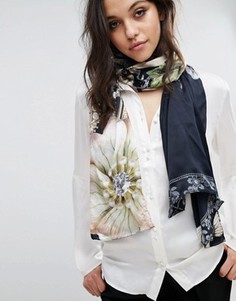 Длинный шарф с декорированным цветочным принтом Ted Baker - Мульти