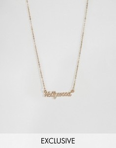 Ожерелье с подвеской Hollywood Reclaimed Vintage Inspired - Золотой