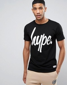Черная футболка с логотипом Hype - Черный