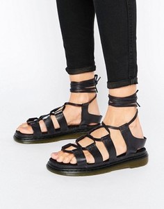 Сандалии на шнуровке Dr Martens Kristina Ghillie - Черный