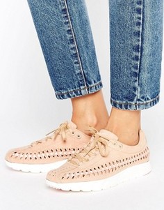 Желто-коричневые кроссовки с плетеной отделкой Nike Mayfly - Бежевый