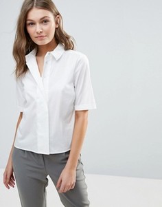 Укороченная рубашка Selected Kenta - Белый