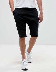 Черные трикотажные шорты со вставками New Look - Черный