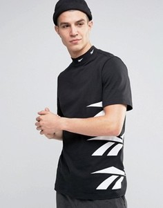 Черная футболка с логотипом Reebok Vector AZ9546 - Черный