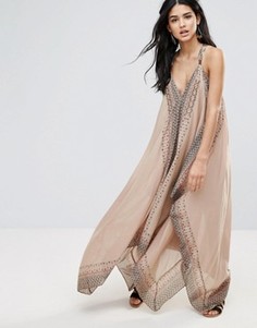 Платье макси Free People Merida - Кремовый