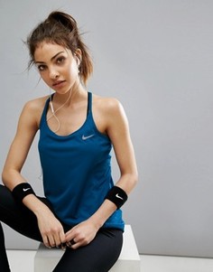 Топ на бретелях Nike Running Dry - Синий