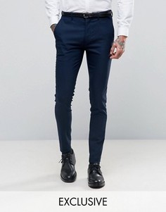 Темно-синие супероблегающие брюки Only & Sons - Темно-синий