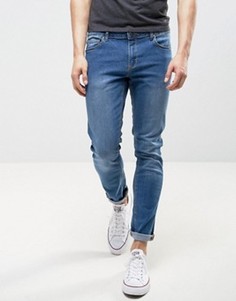 Светло-синие облегающие джинсы LDN DNM - Синий