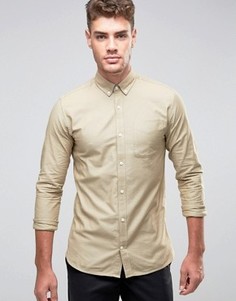 Узкая оксфордская рубашка премиум-класса Jack & Jones - Рыжий