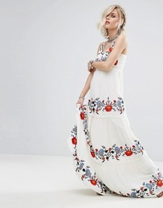 Платье макси с вышивкой Glamorous - Белый