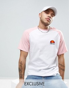 Обтягивающая футболка с рукавами реглан Ellesse - Белый