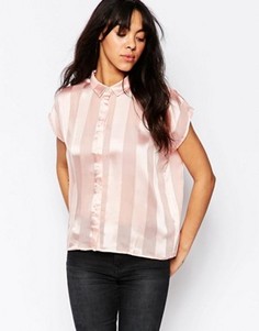 Рубашка с прозрачными вставками Minimum - Розовый