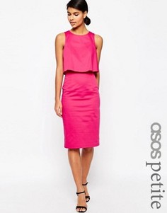 Двухслойное платье ASOS PETITE - Розовый