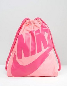 Розовый рюкзак на шнурке Nike Heritage BA5351-627 - Розовый