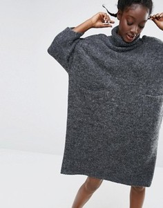 Свободное платье-джемпер Monki - Черный