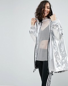 Дождевик цвета металлик ASOS - Серебряный