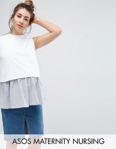 Майка со вставкой ASOS Maternity NURSING - Белый