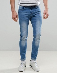 Светлые супероблегающие джинсы Always Rare Dexter - Синий