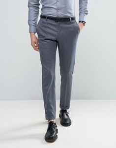 Брюки узкого кроя в крапинку Selected Homme - Синий