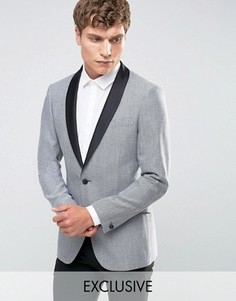 Пиджак-смокинг с атласными лацканами Number Eight Savile Row - Белый