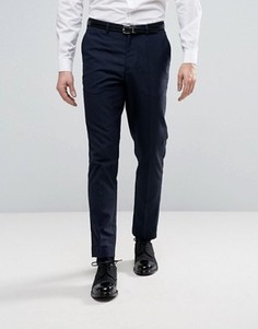 Строгие брюки слим Burton Menswear - Темно-синий