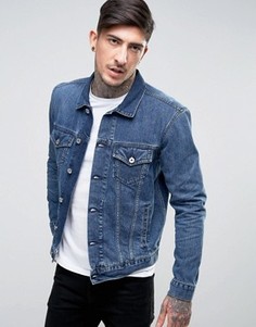 Выбеленная джинсовая куртка Edwin High Road - Синий