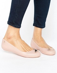 Матовые туфли на плоской подошве Vivienne Westwood For Melissa - Бежевый
