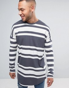 Лонгслив с полосками YOURTURN - Белый