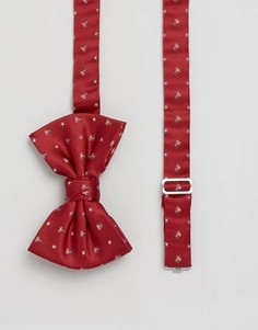 Новогодний галстук-бабочка ASOS - Красный