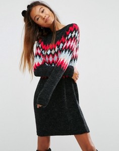 Новогоднее платье-джемпер ASOS - Мульти
