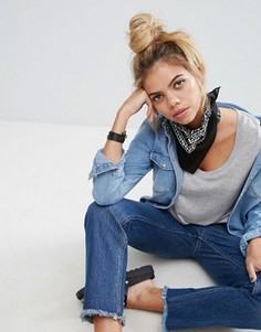 Бандана с принтом и декоративной отделкой ASOS - Черный
