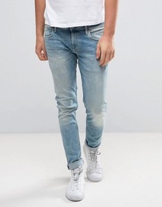 Светлые джинсы слим Pepe Jeans Finsbury - Синий