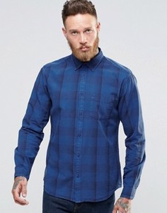 Клетчатая рубашка на пуговицах Wrangler - Синий