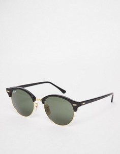 Круглые солнцезащитные очки Клабмастер Ray-Ban 0RB4246 - Черный