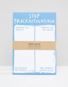 Блокнот формата A5 Ohh Deer Stop Procrastinating - Мульти
