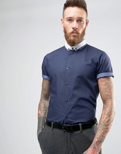 Рубашка классического кроя New Look - Темно-синий