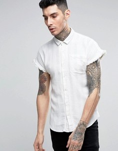 Рубашка в полоску с короткими рукавами Scotch and Soda - Синий