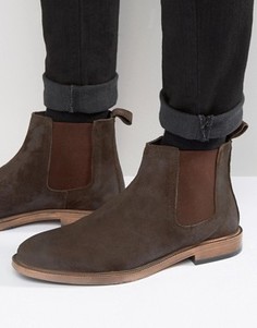 Замшевые коричневые ботинки челси KG by Kurt Geiger - Коричневый