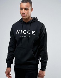 Худи с большим логотипом Nicce London - Черный