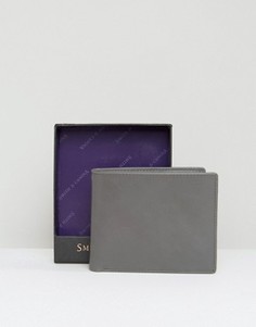 Классический кожаный бумажник Smith And Canova - Серый