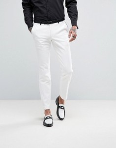 Супероблегающие брюки с окантовкой Noose & Monkey - Белый