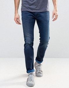 Эластичные узкие джинсы цвета индиго Diesel 84BV - Синий