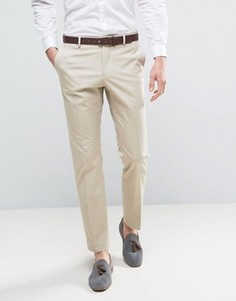 Узкие брюки из эластичного хлопка Selected Homme - Stone