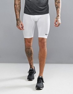 Белые удлиненные компрессионные шорты Nike Training 703086-100 - Белый