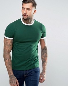 Зеленая футболка Fred Perry Ringer - Зеленый