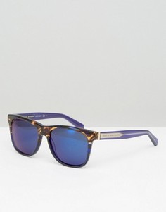 Квадратные солнцезащитные очки в черепаховой оправе Marc By Marc Jacobs - Синий